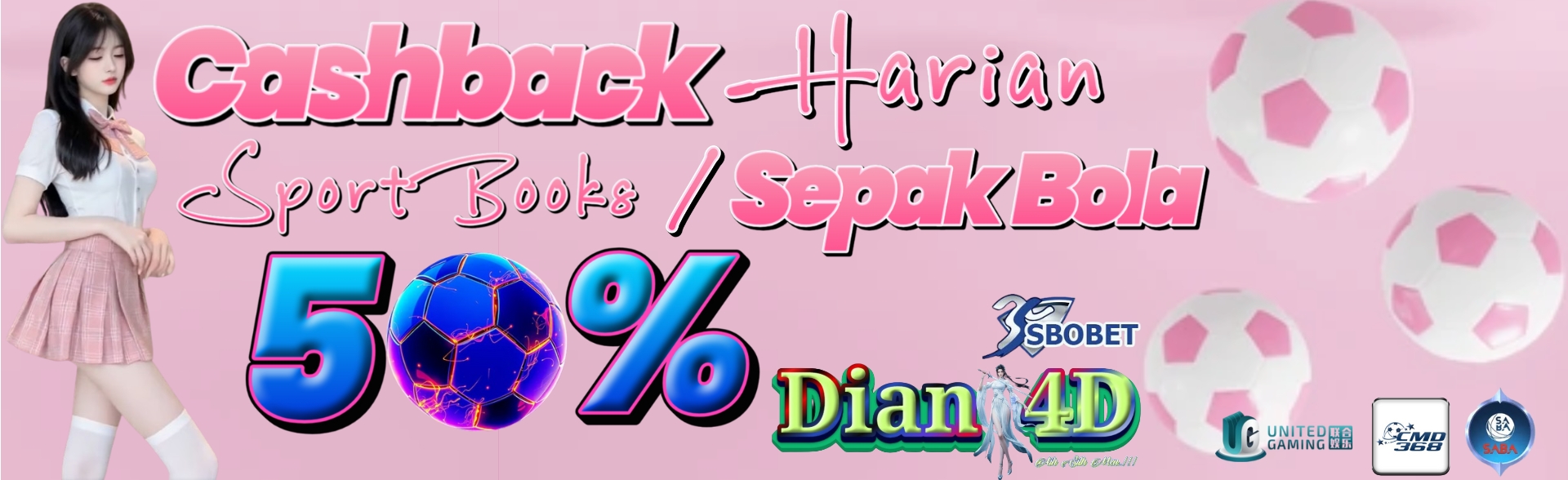 Dian4D Cashback Spotbooks 50%