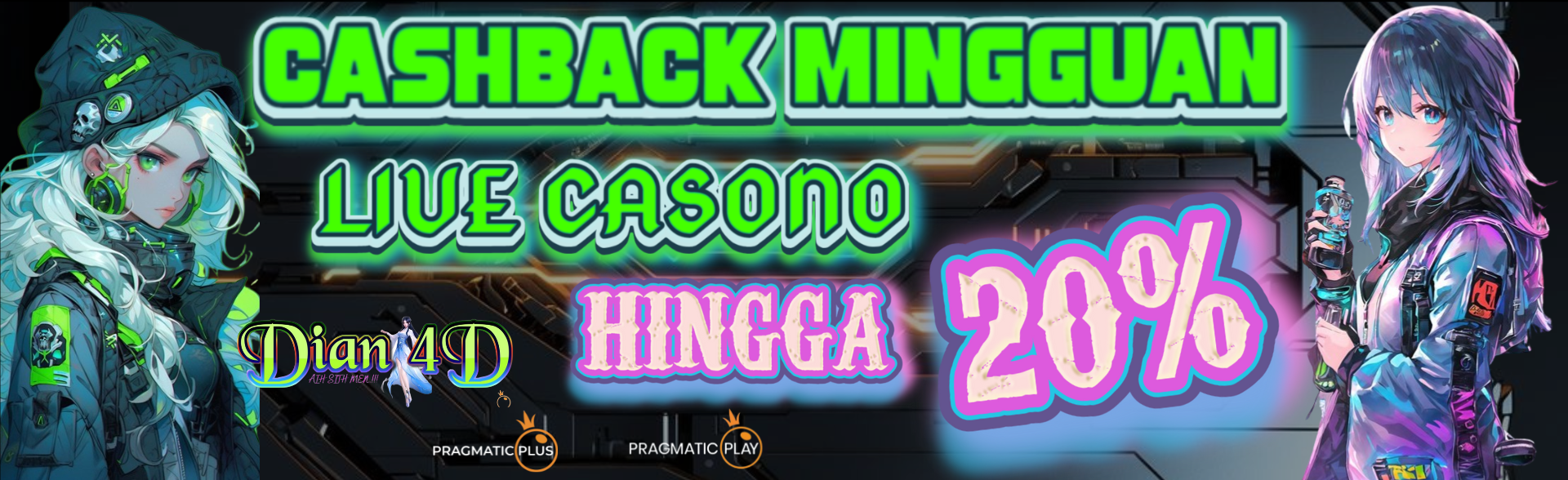 CASHBACK MINGGUAN LIVE CASINO HINGGA 20 %