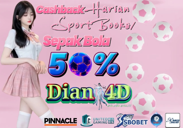 Dian4D Cashback Spotbooks 50%