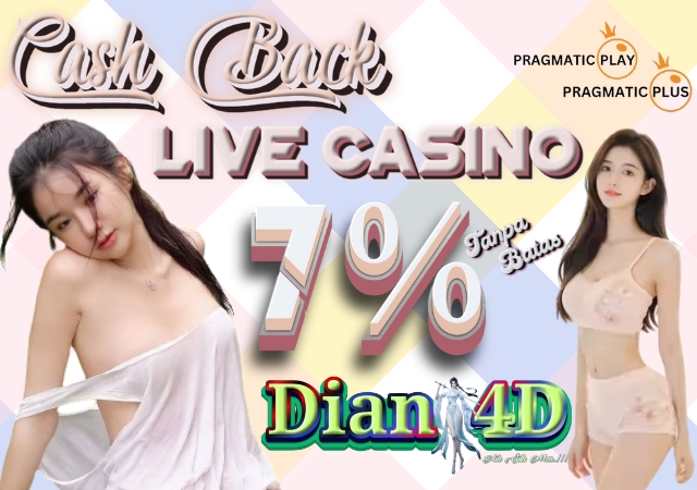 Dian Cashback Mingguan LiveCasino 7%