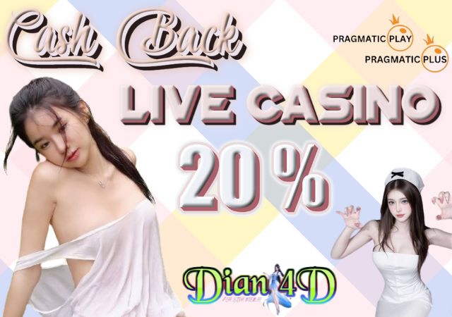 Cashback Mingguan LiveCasino 20%